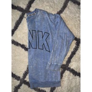 VS PINK Tie-dye Blue Sweatshirt - size Large